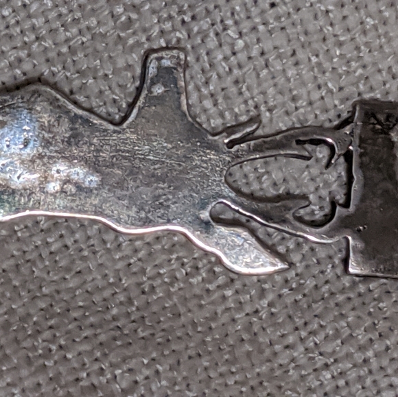 Sterling elk pin - Picture 3 of 3